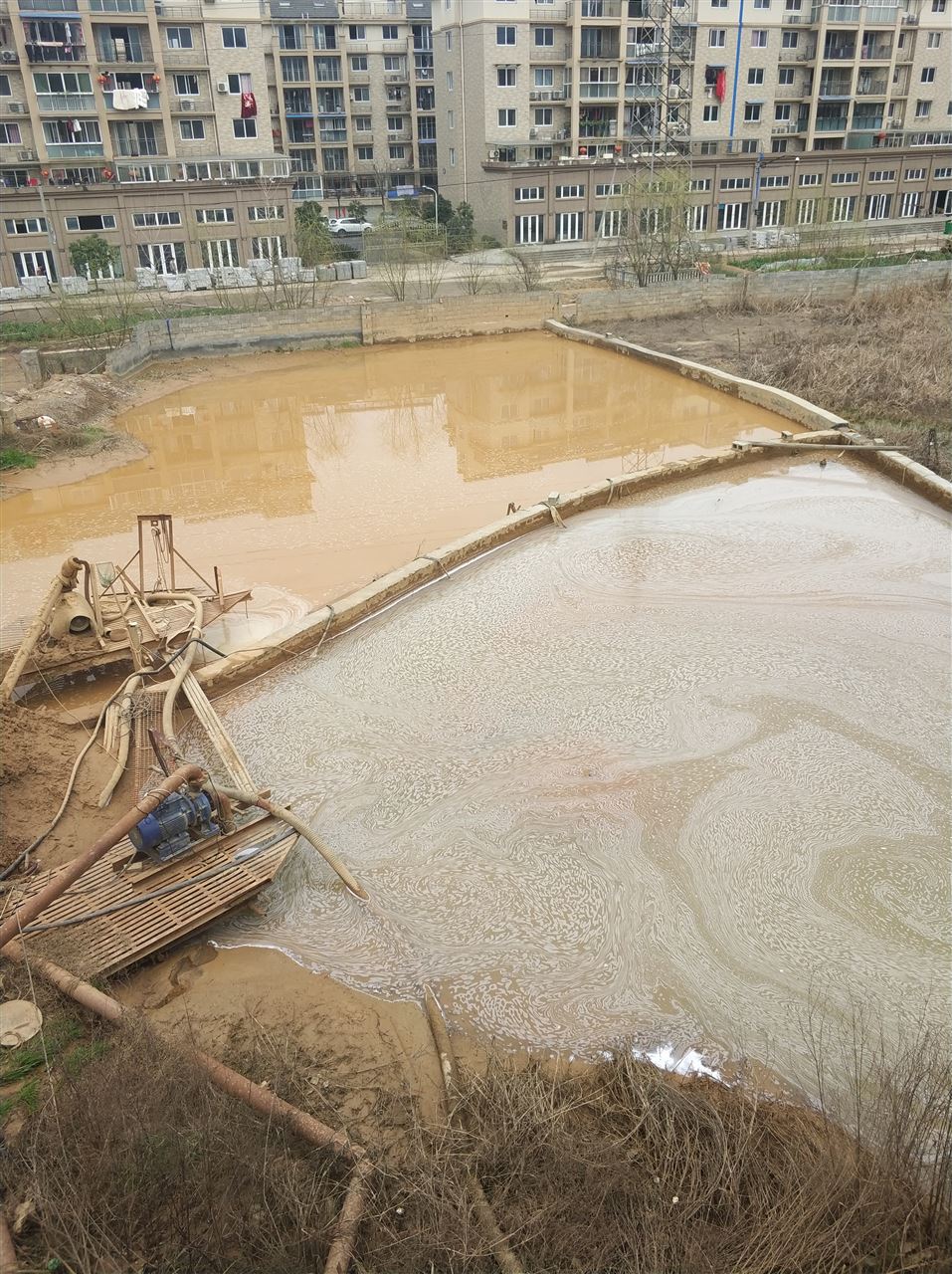 新华镇沉淀池淤泥清理-厂区废水池淤泥清淤